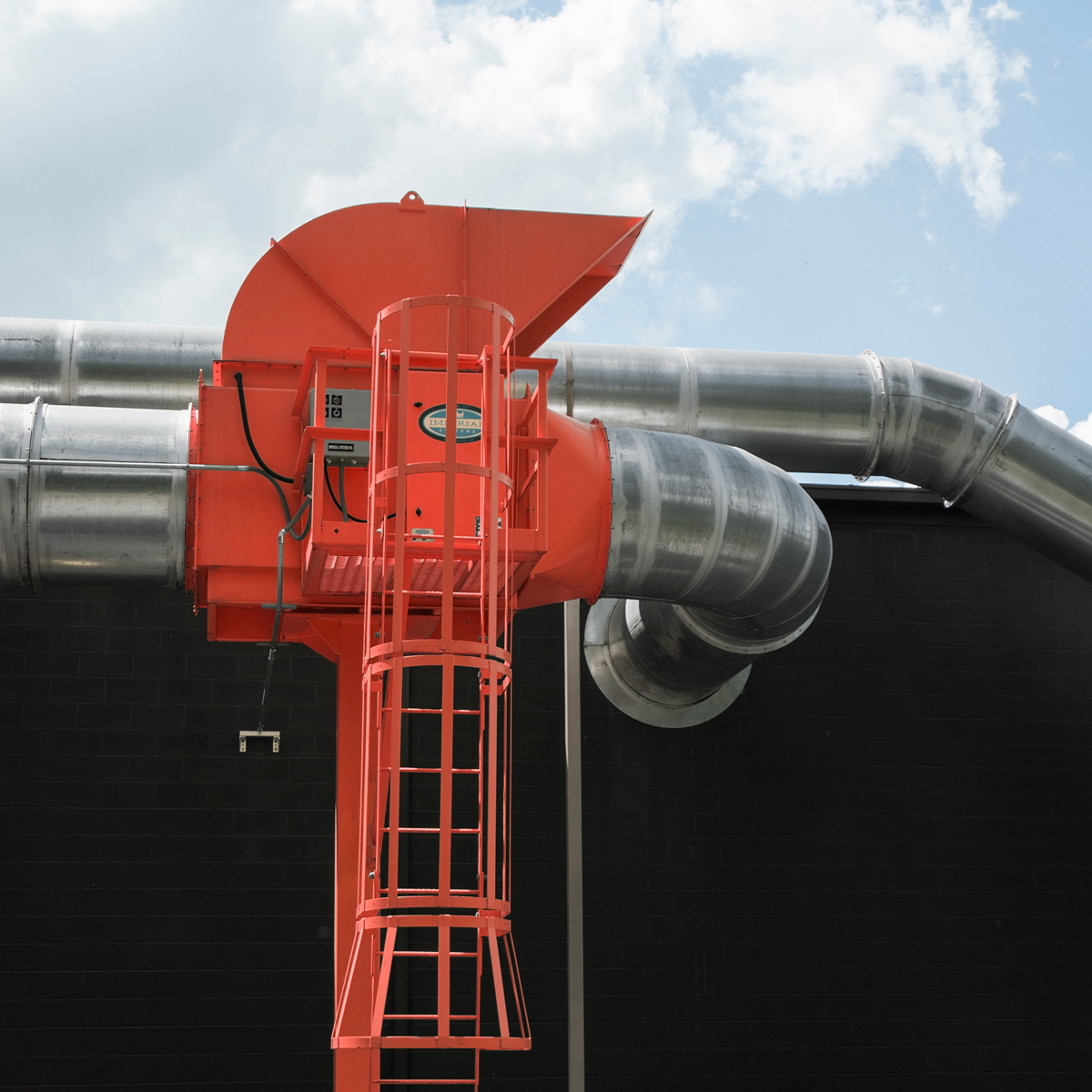 Field installation of an abort gate on a customer's dust collection system