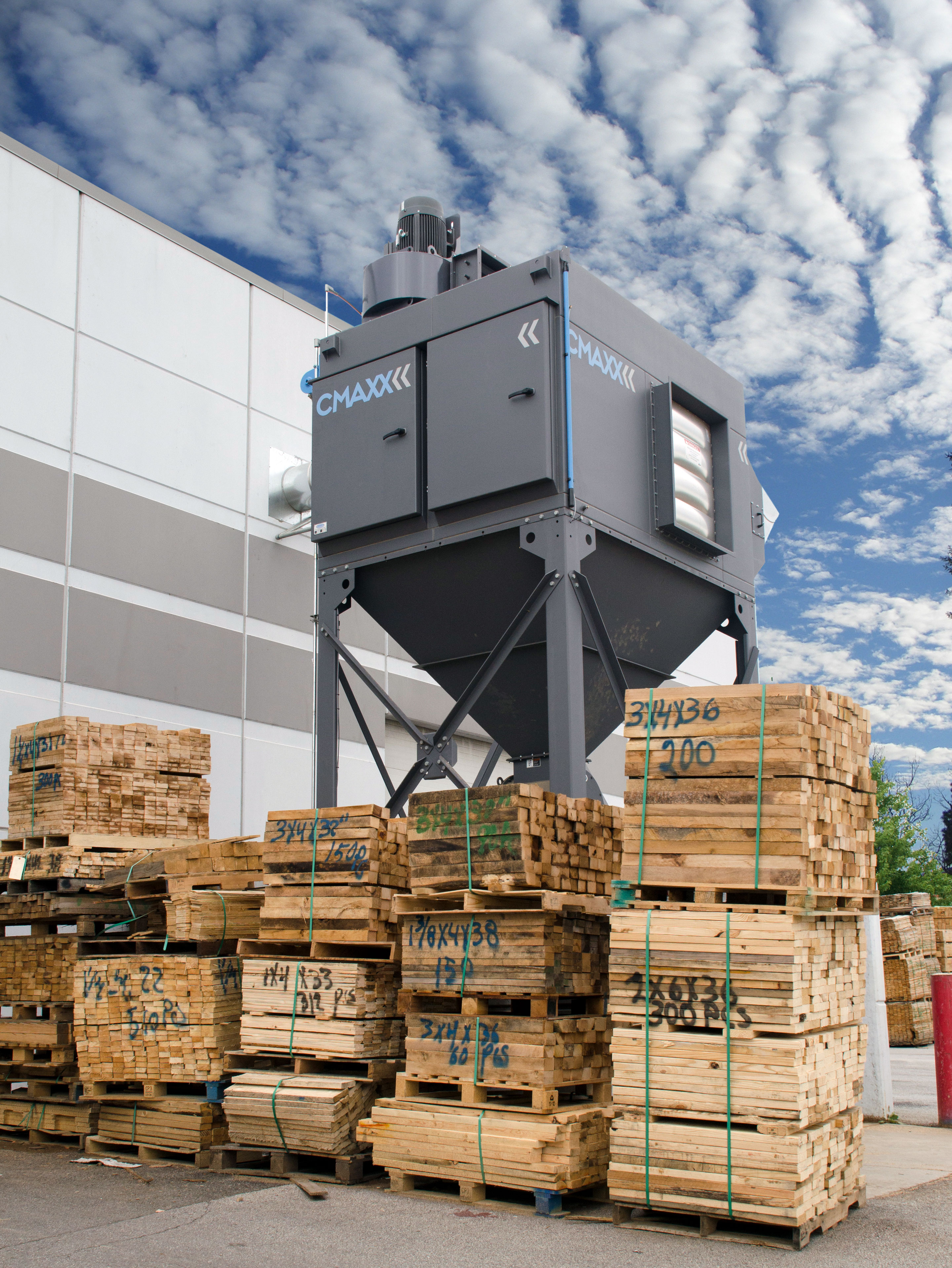 CMAXX on wood dust collection for pallet manufacturing