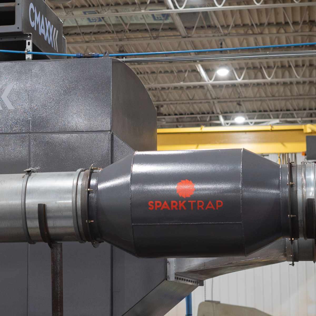 spark trap for weld fume extraction