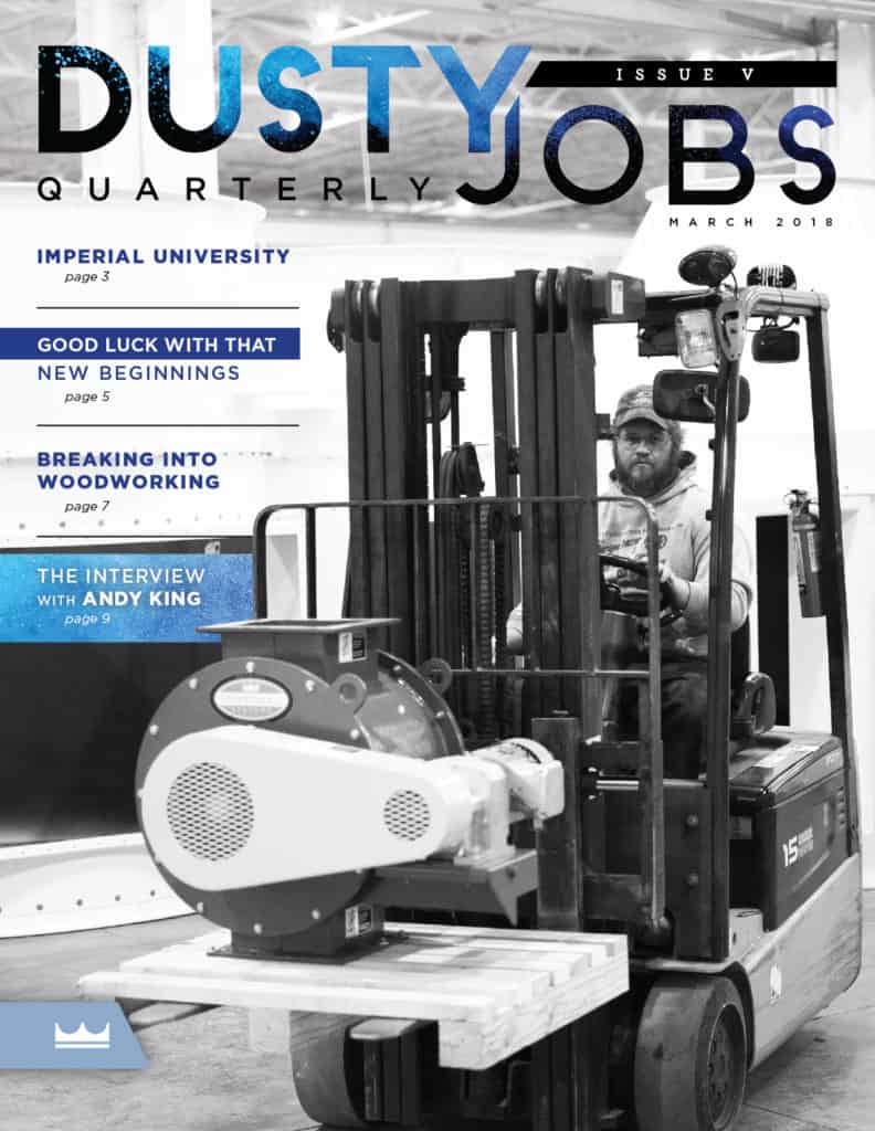 Dust Jobs Newsletter Cover Issue 5