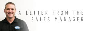 A Letter from the Sales Manager