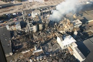  Imperial Sugar dust explosion in 2008 with no combustible dust regulations