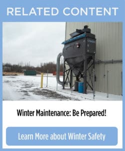 Be prepared for dust explosions in winter.