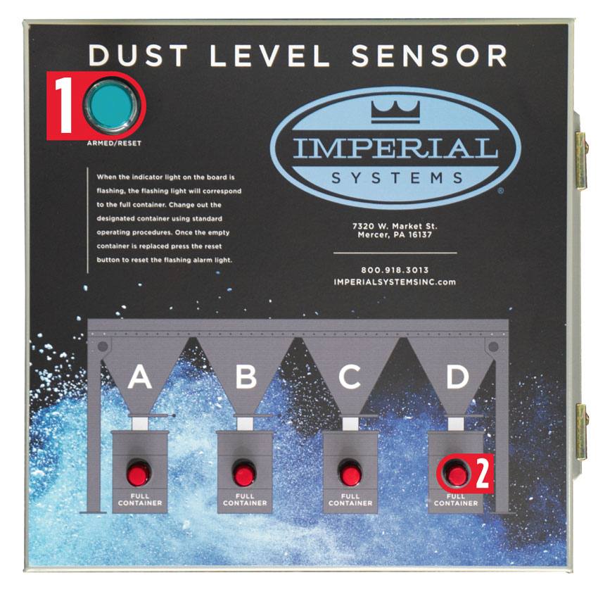 Dust Level Sensor control panel