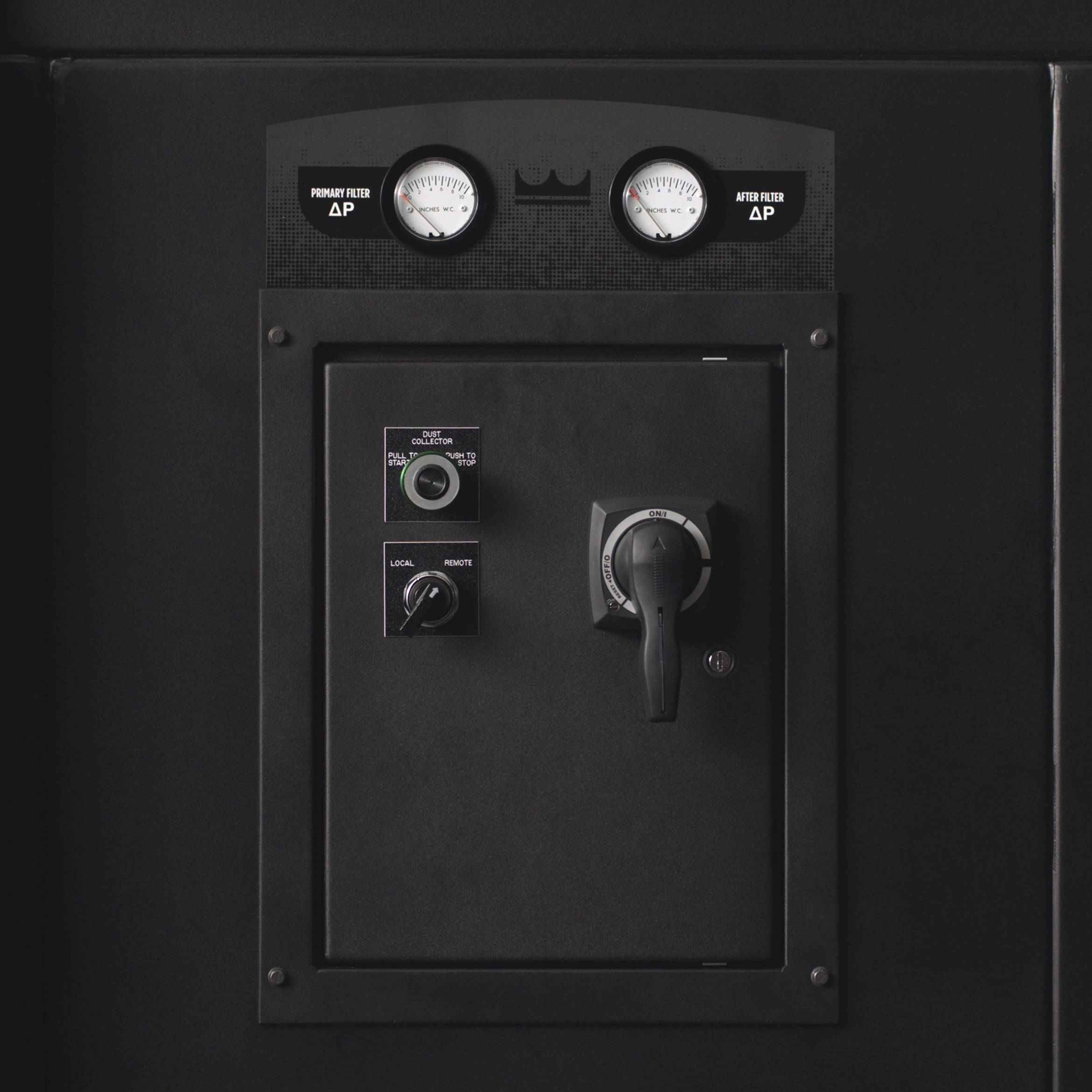 Pre-Wired Control Panel on the Shadow Compact Fume Extractor