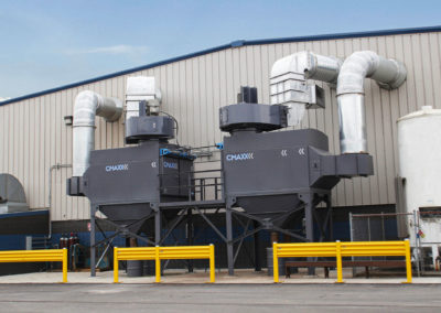 Two CMAXX dust collectors installed for robotic weld cell filtration
