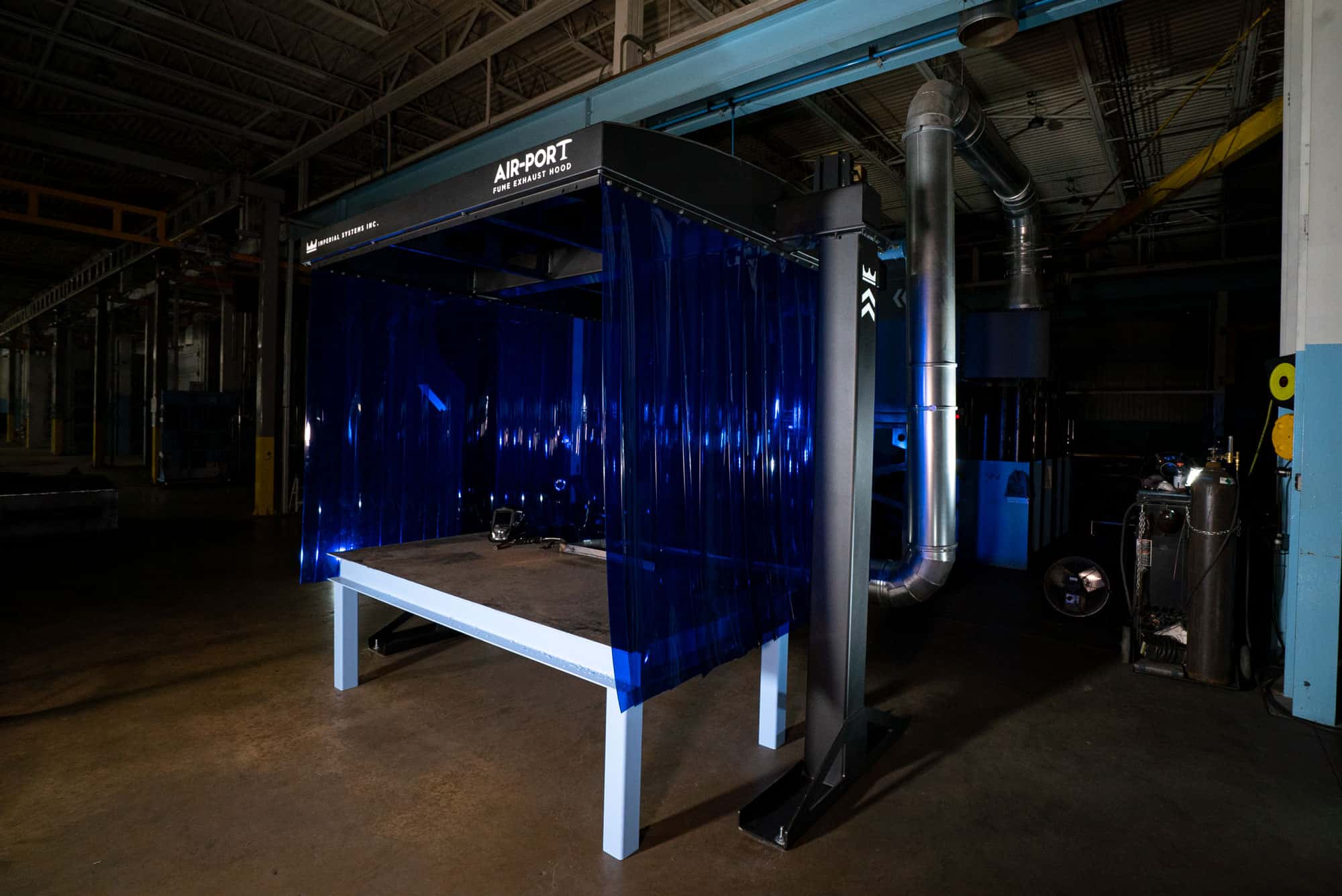 fume exhaust hood-6 This CMAXX industrial dust collector is OSHA compliant.
