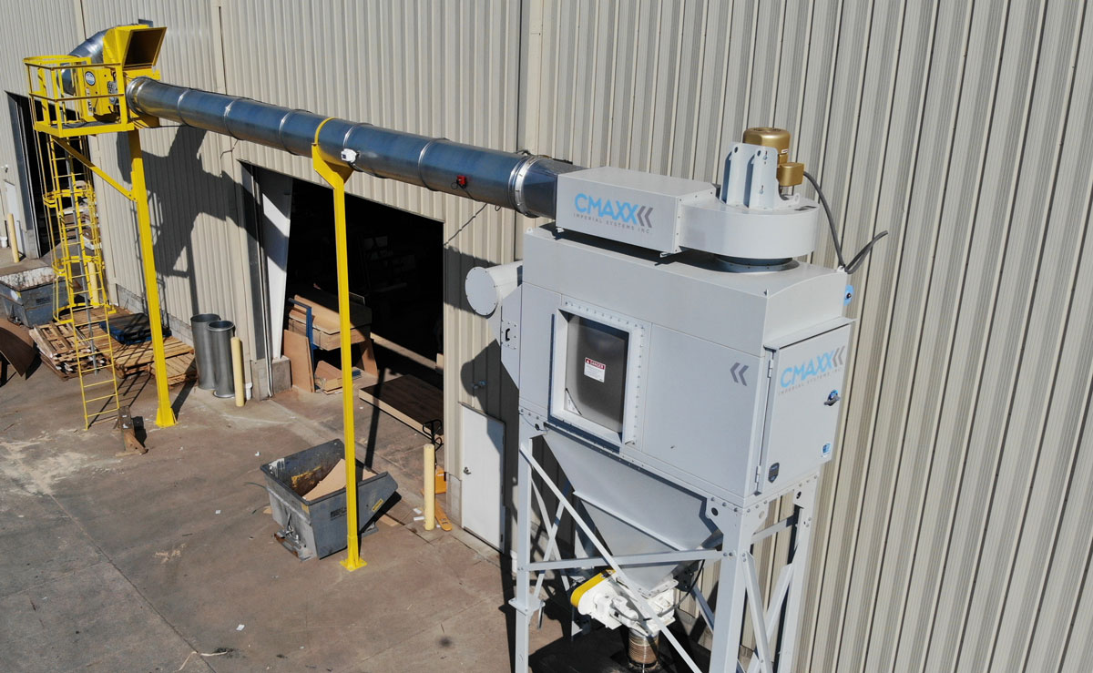 cmaxx-for-gun-ranges CMAXX dust and fume collector installation for efficient gun range ventilation