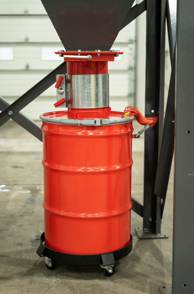 Rhino explosion-tested drum kit for industrial dust collectors