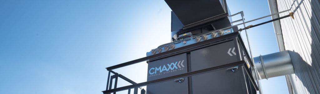 View of a CMAXX dust and fume collector outdoor installation