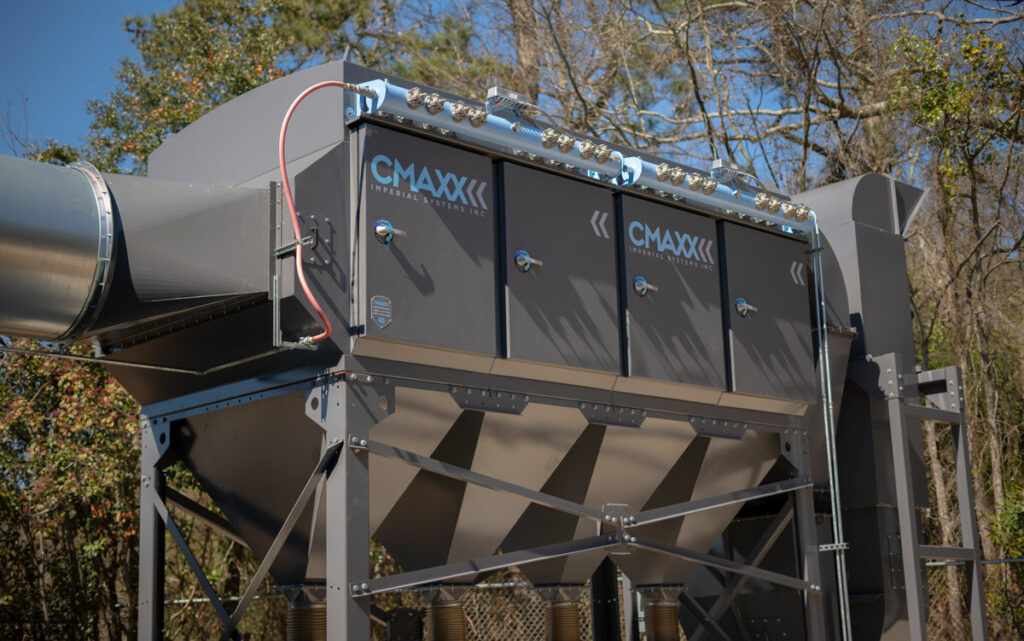 Outdoor CMAXX dust and fume collector installation at Arclabs Welding School in Columbia, SC