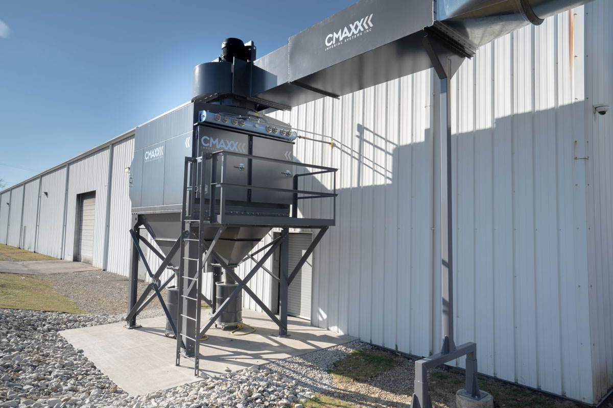 resource-recovery-dust-collection Custom-Designed CMAXX installation at Cronimet Specialty Metals recycling facility
